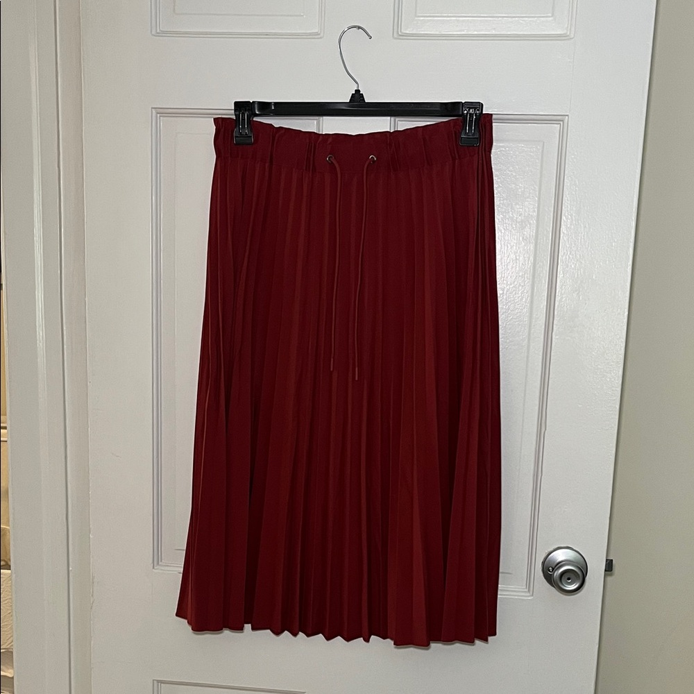 Athleta Rich Red A-Line Skirt